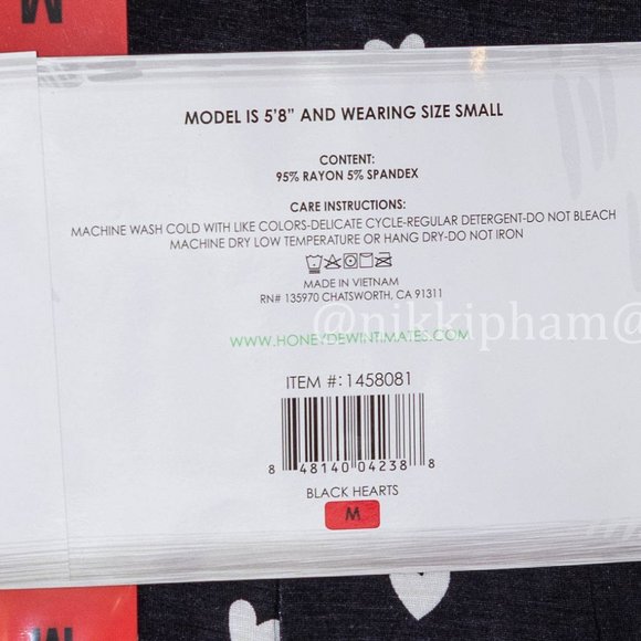 Honeydew Intimates women super soft jersey Pajama set in black - Picture 3 of 4